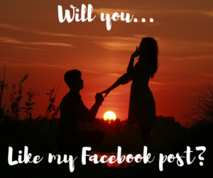 Will you like my Facebook post? graphic