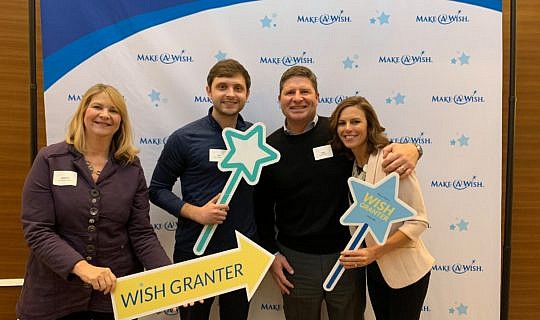 Whiteboard Marketing Team at Make A Wish event