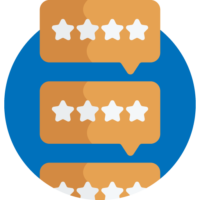 Review stars icon