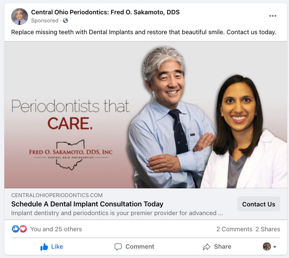PPC dental ad