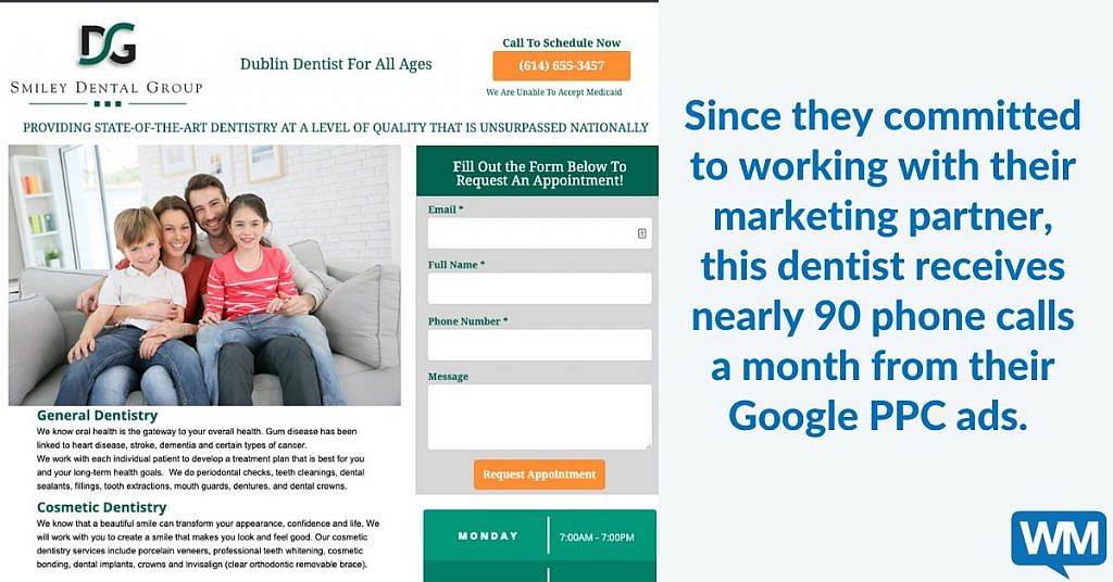 Smiley Dental Request An Appointment Page